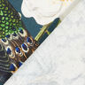 Dekostoff Halbpanama Digitaldruck Pfau – dunkelgrün,  thumbnail number 5