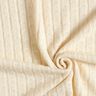 Strickstoff Ajour edle Glitzerstreifen – creme,  thumbnail number 3