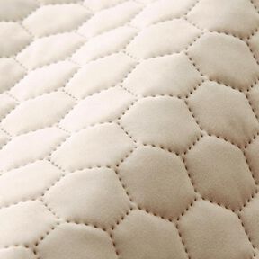 Polsterstoff gesteppter Samt Waben – sand, 