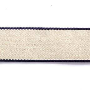 Gurtband Recycling [ 3,5 cm ] – marineblau/beige, 