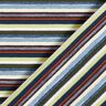 Viskosejersey bunte Streifen mit Glitzer – marineblau/lindgrün,  thumbnail number 4