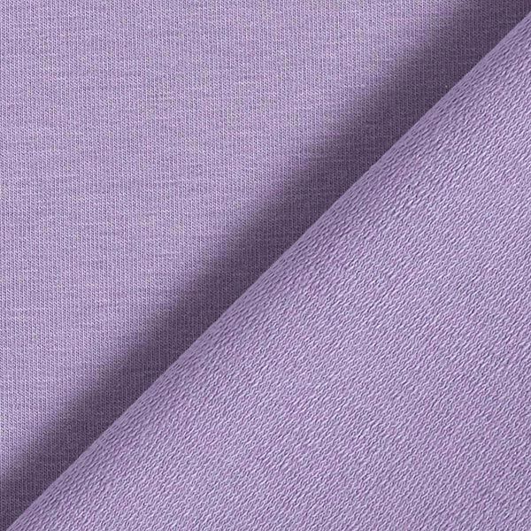 Leichter French Terry Uni – pastellflieder | Reststück 100cm