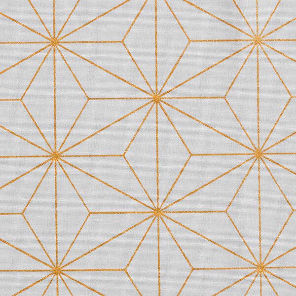 Dekostoff Canvas Artdecosterne – blaugrau/gold | Reststück 50cm