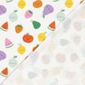 Baumwolljersey glückliches Obst – wollweiss/pfirsichorange,  thumbnail number 4