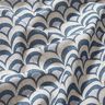 Baumwollstoff Popeline elegante Bögen – blaugrau/helltaupe,  thumbnail number 2