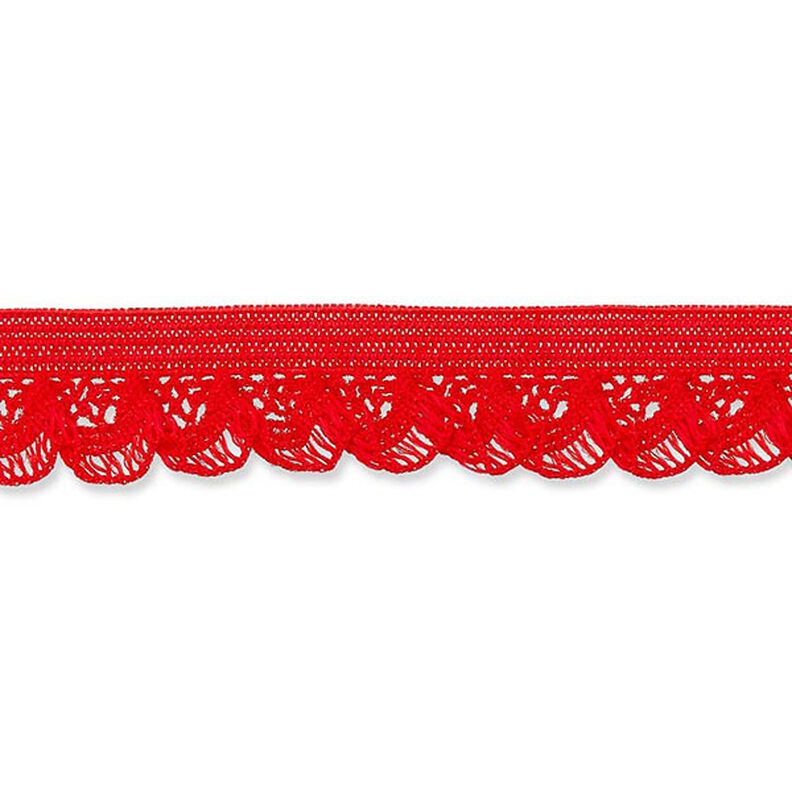 Elastische Rüsche [15 mm] – rot,  image number 1