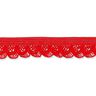 Elastische Rüsche [15 mm] – rot,  thumbnail number 1