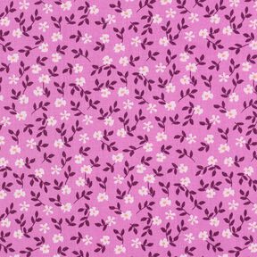 GOTS Baumwollpopeline Streublümchen | Poppy Fabrics – pink/weiss, 