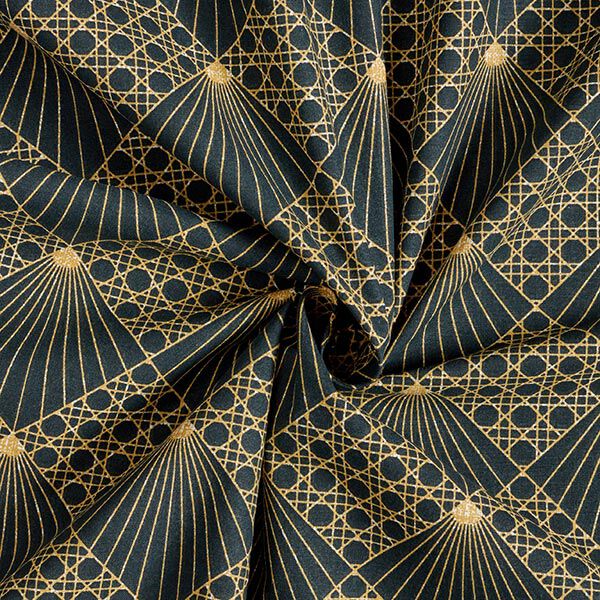 Baumwollstoff Cretonne Wienergeflecht – marineblau,  image number 3