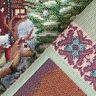 Dekopanel Gobelin weihnachtlicher Besuch – karminrot,  thumbnail number 4