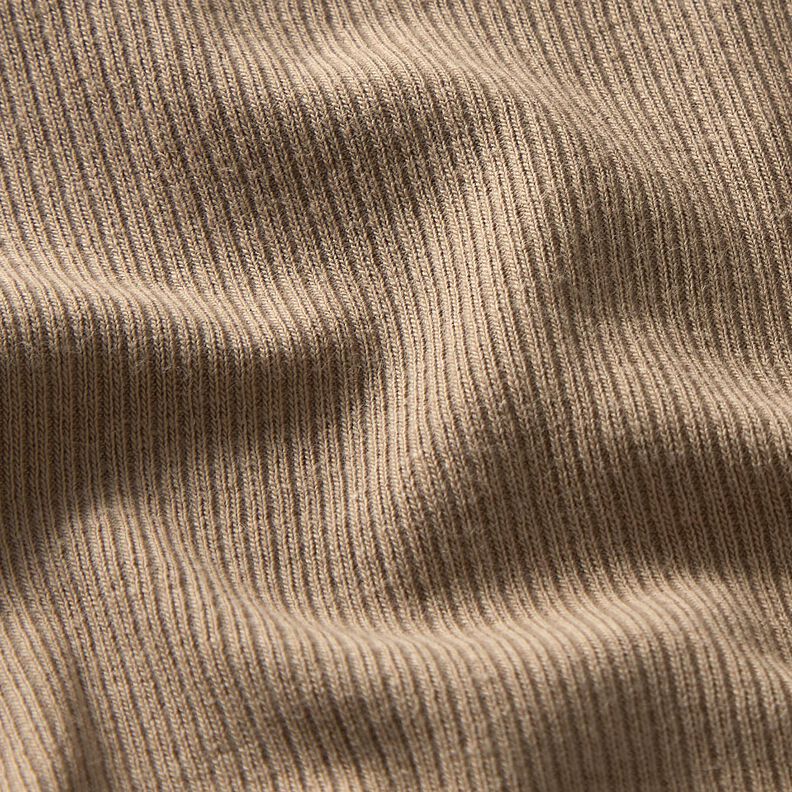 Rippenjersey feine 2-1-1-1 Rippen &ndash; taupe,  image number 2