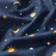 Dekostoff Glow in the Dark Nachthimmel – gold/marineblau,  thumbnail number 12