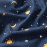 Dekostoff Glow in the Dark Nachthimmel – gold/marineblau,  thumbnail number 12