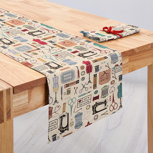 Dekostoff Gobelin Vintage Atelier – hellbeige