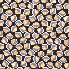 Baumwoll-Mix Muscheln – schwarz, 
