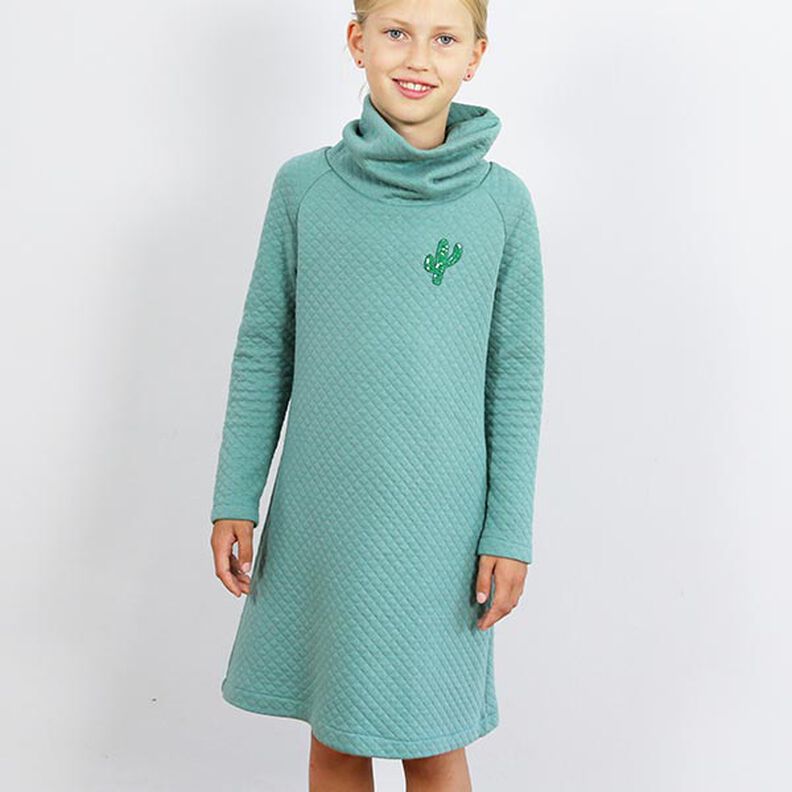 POLLY - gemütliches Sweatkleid mit Rollkragen | Studio Schnittreif |98-152,  image number 5
