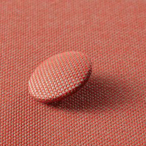 Bezogener Knopf - Outdoor Dekostoff Agora Panama - rot, 