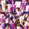 Viskosestoff abstrakte Pinselstriche Digitaldruck – traube/indigo,  thumbnail number 3