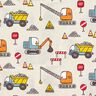 Baumwollstoff Cretonne Baustelle – grau,  thumbnail number 1