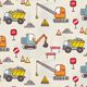 Baumwollstoff Cretonne Baustelle – grau,  thumbnail number 1