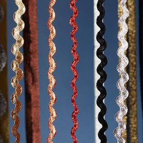 Zackenlitze Lurex [12 mm] - silber, 