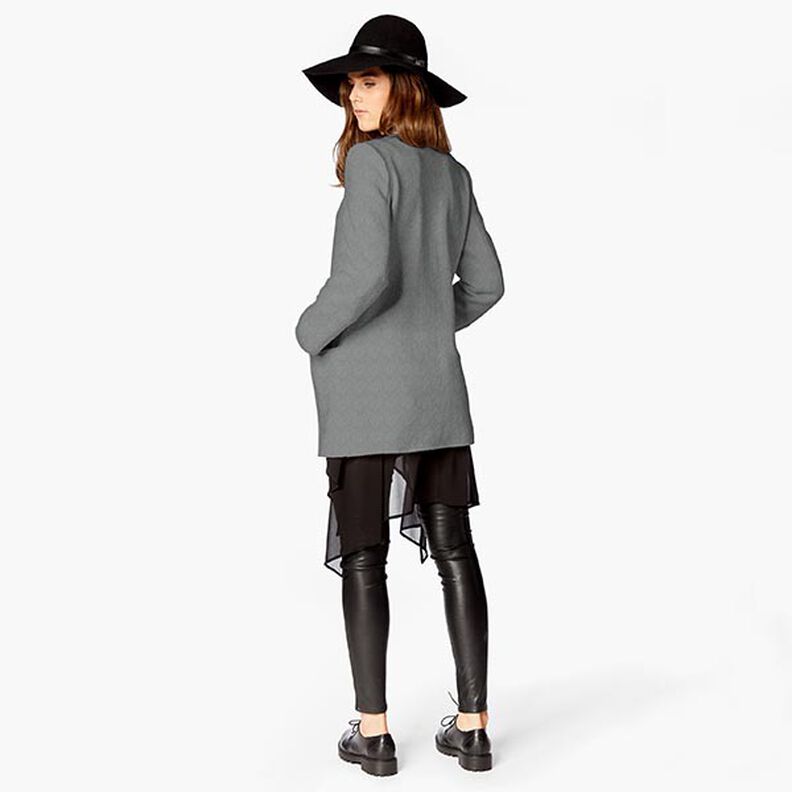 Baumwollfleece Uni – grau | Reststück 70cm,  image number 8