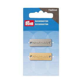 Pins "handmade" [ 3 x 1 cm ] | Prym – silber metallic/gold, 