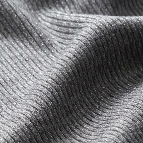 Rippenstrick Glitzer – grau/silber, 