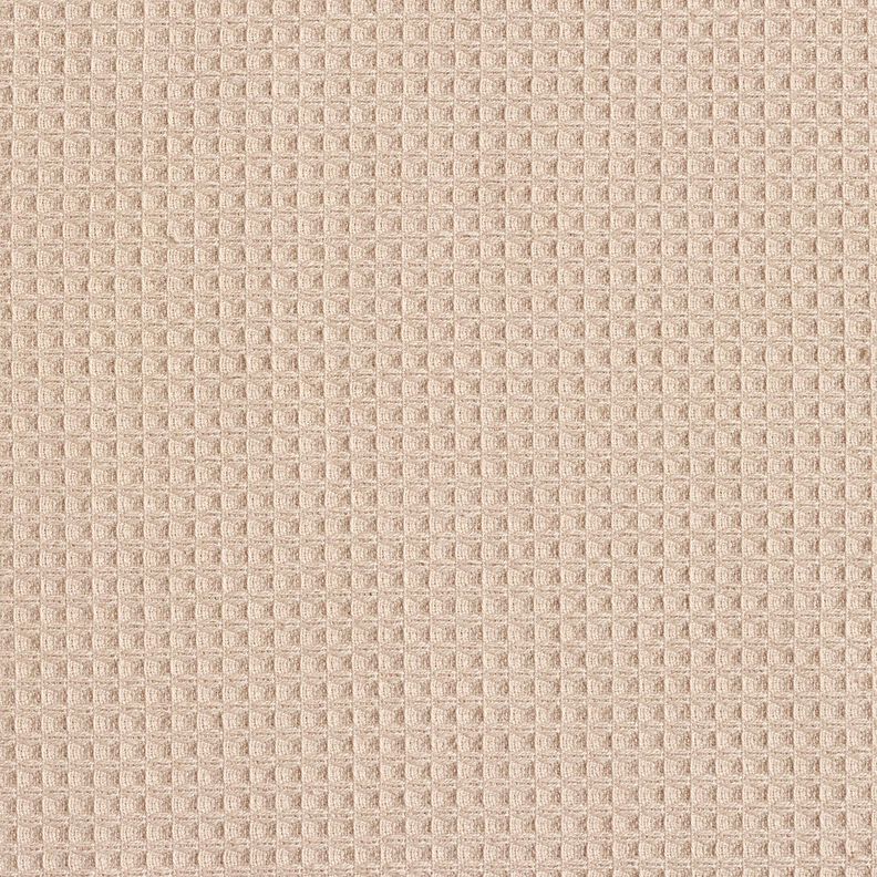 Frotteestoff/Waffelpiqué Uni – helltaupe, image number 1