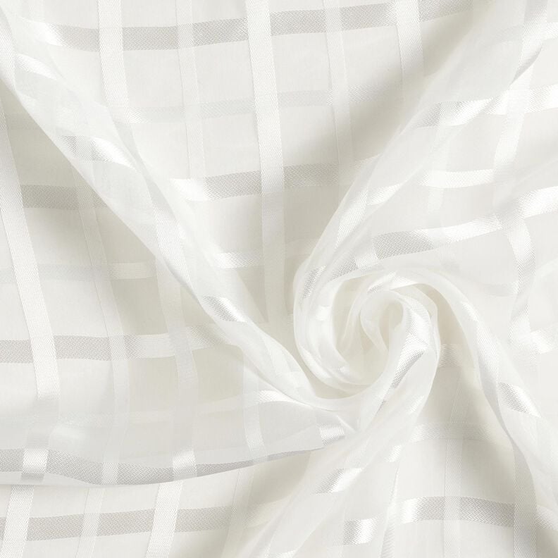 Chiffon Fensterkaro – weiss,  image number 3