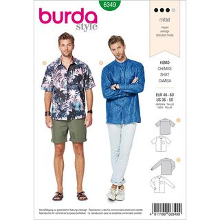 Herrenhemd | Burda 6349 | 46-60, 
