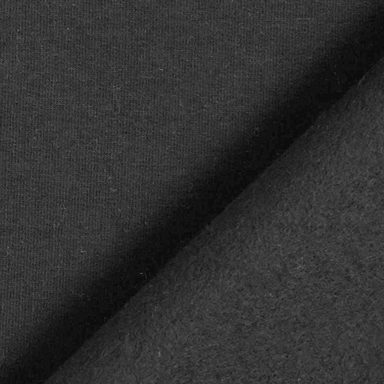 Leichter Baumwollsweat Uni – schwarz, image number 5
