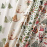 Dekostoff Halbpanama nostalgische Weihnachtszeit – natur/rot,  thumbnail number 5