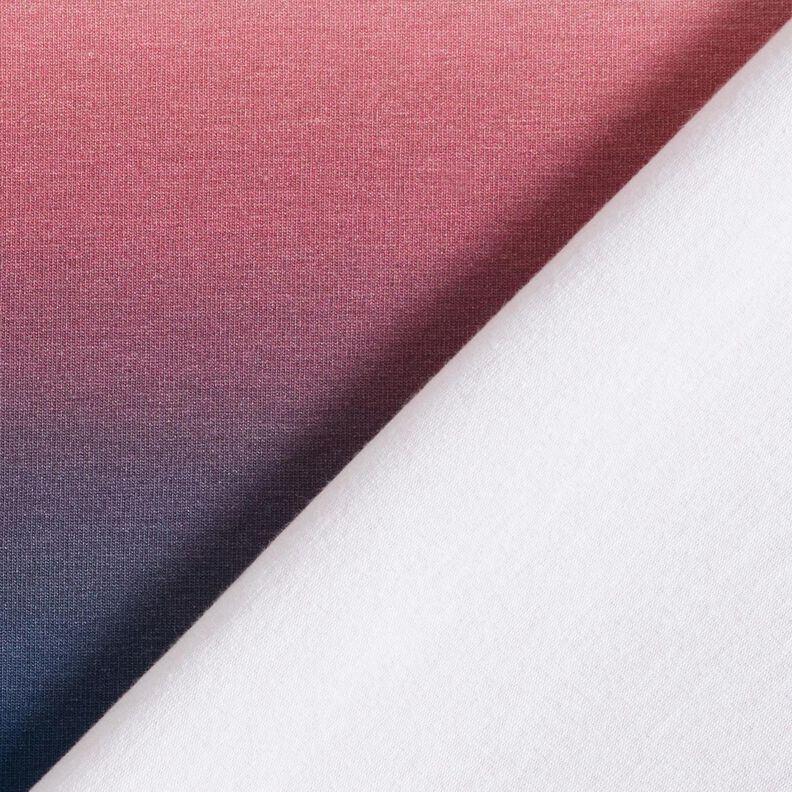 Baumwolljersey Ombre | Glitzerpüppi – nachtblau/hellbeere,  image number 4