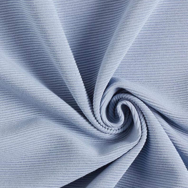Ottoman-Rippenjersey Uni – hellblau,  image number 1