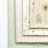 Dekostoff Halbpanama getrocknete Blumen – natur/rosa,  thumbnail number 3