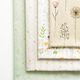 Dekostoff Halbpanama getrocknete Blumen – natur/rosa,  thumbnail number 3