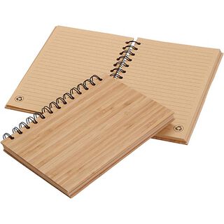 Notizbuch aus Bambusholz und recyceltem Papier, 