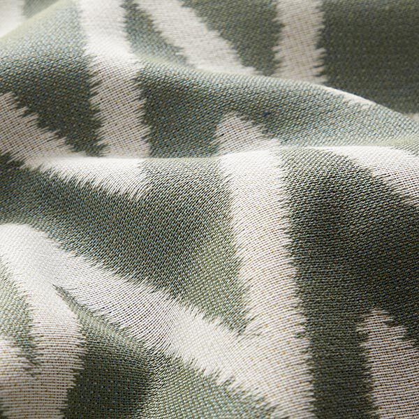Outdoorstoff Jacquard Ikatmuster – schilf | Reststück 100cm