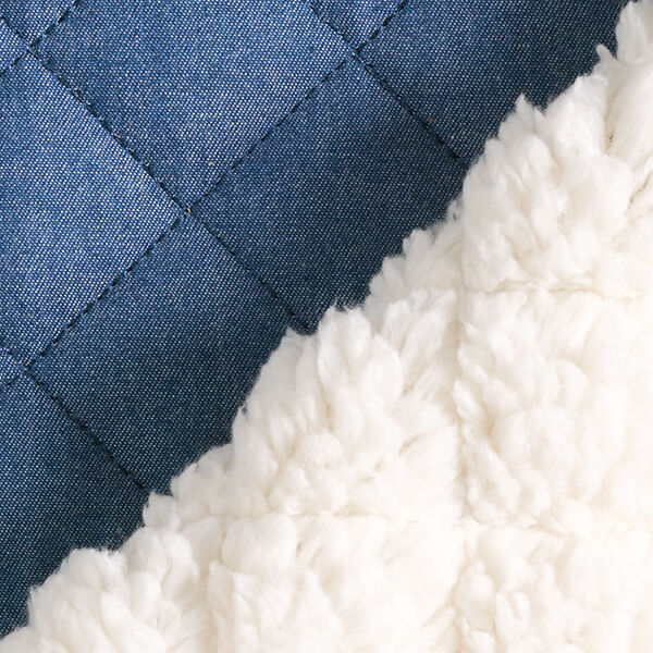 Jeans-Teddy Steppstoff  – stahlblau,  image number 4