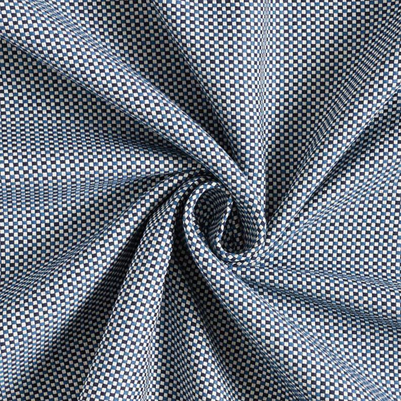 Dekostoff Jacquard Struktur Uni – blau,  image number 3