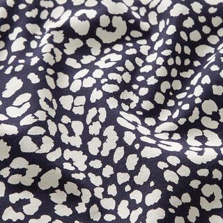 Baumwolljersey Leoprint – nachtblau, 