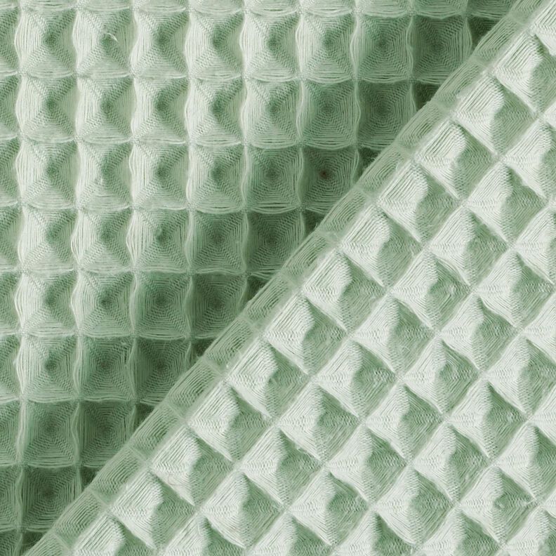 Waffelpiqué große Waben – hellmint,  image number 4