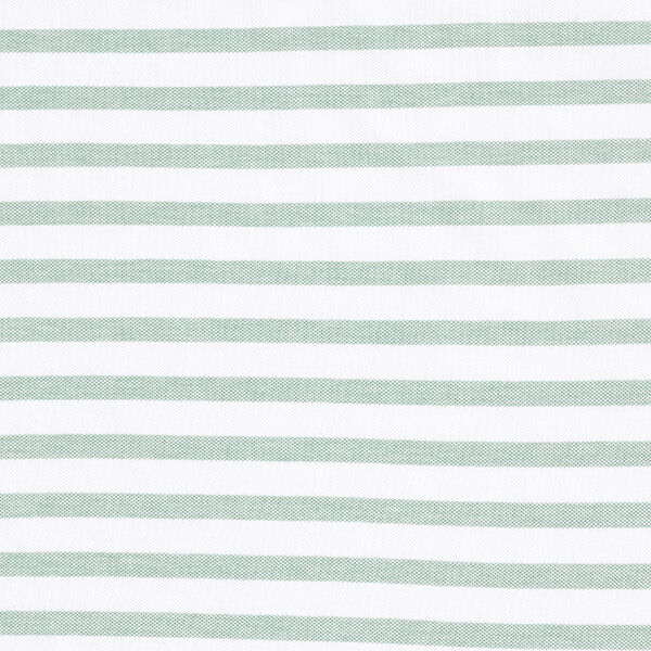 Piqué Jersey Streifen – weiss/grün | Reststück 50cm