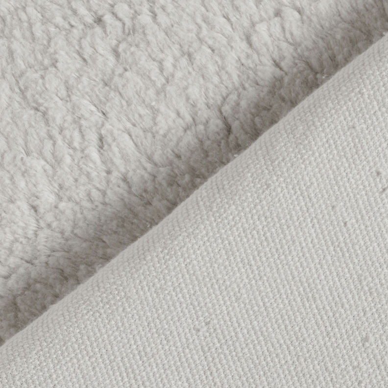 Sherpa Baumwoll-Mix Uni – silbergrau,  image number 4
