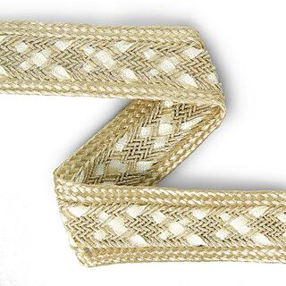 Kleidbor métalliquete, 25 mm - gold metallic, 