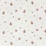 Musselin/ Doppel-Krinkel Gewebe Blumen – weiss,  thumbnail number 1