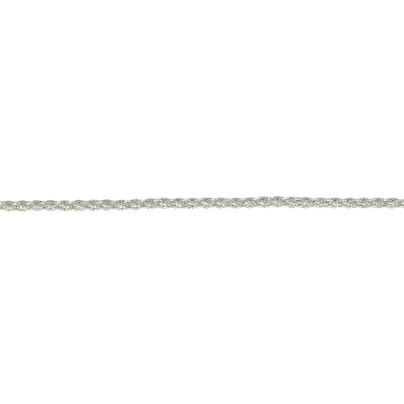 Metallic Kordel [Ø 2 mm] – silber metallic,  image number 1