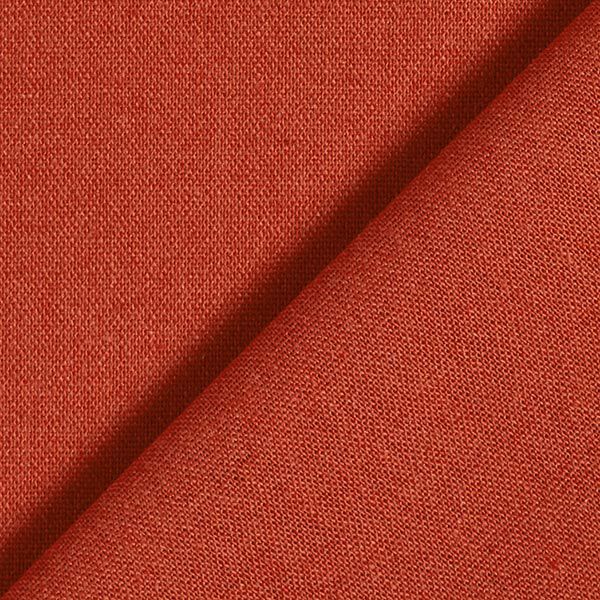 Viskose-Leinen-Mix Uni – terracotta | Reststück 50cm