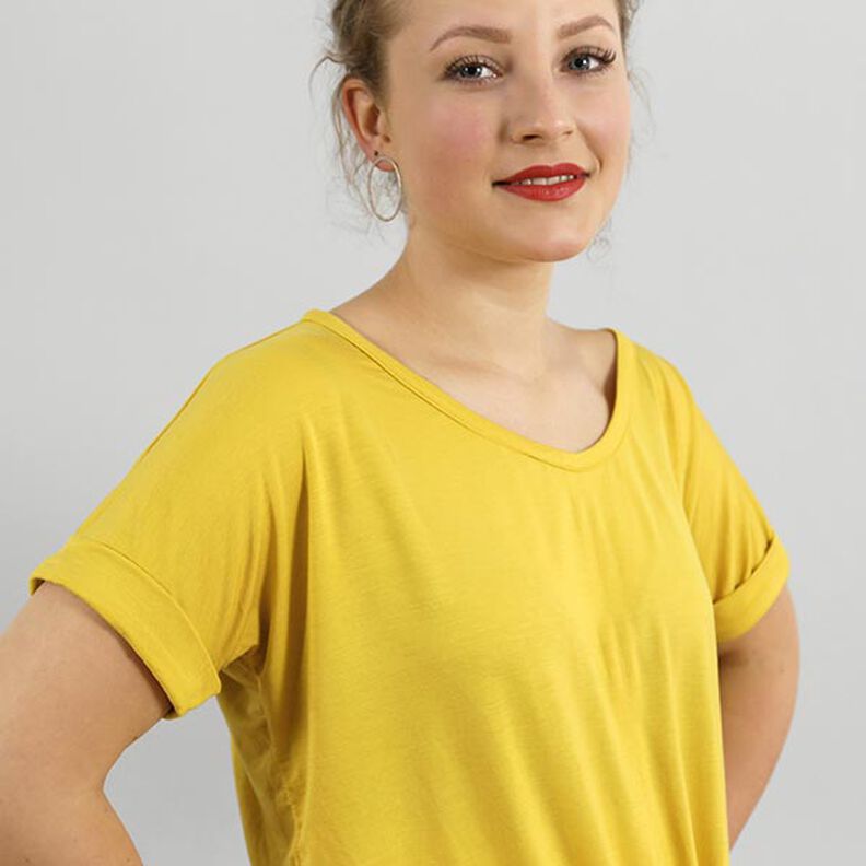 FRAU BILLE lässiges Knotenshirt mit Ärmelumschlag | Studio Schnittreif | XS-L, image number 7